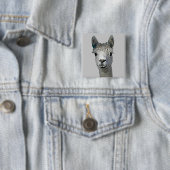 Alpaca Vierkante Button 5,1 Cm (In situ)