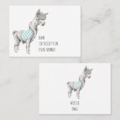 Alpaca Visitekaartje (Voorkant / Achterkant)