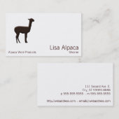 Alpaca Visitekaartje (Voorkant / Achterkant)