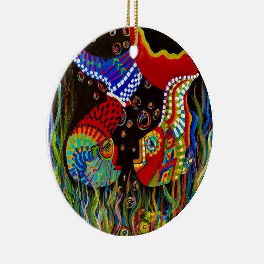 alpaca visy vriendinnetje keramisch ornament (Rechts)