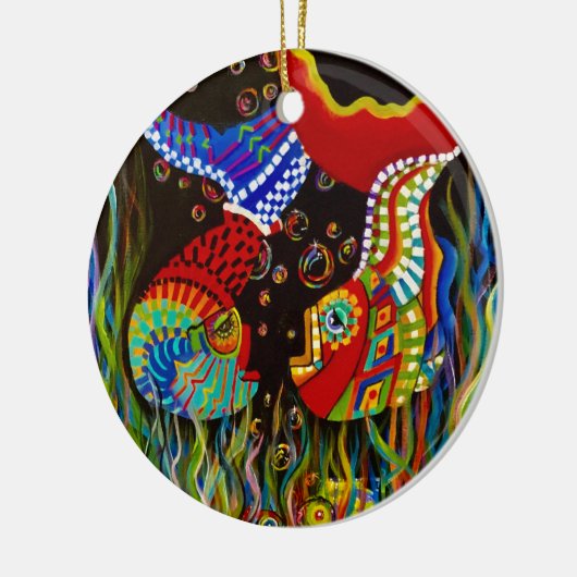 alpaca visy vriendinnetje keramisch ornament (Links)