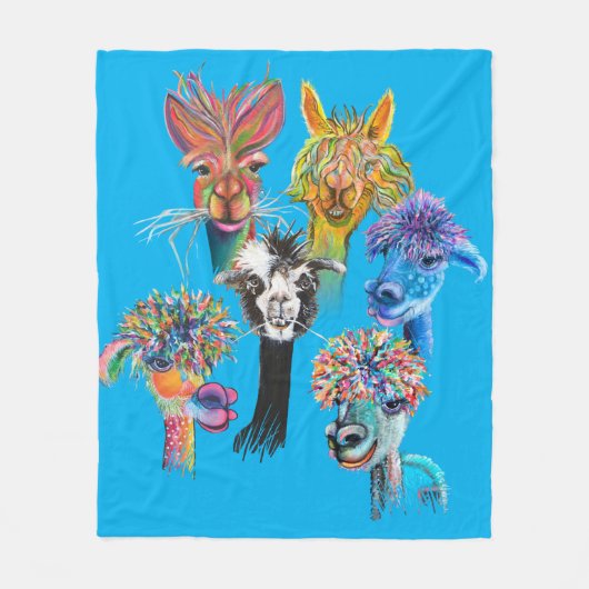 Alpaca - vlootsdekens fleece deken (Voorkant)