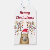 Alpaca Vrolijk kerstcadeau Labels Cadeaulabel (Voorkant)