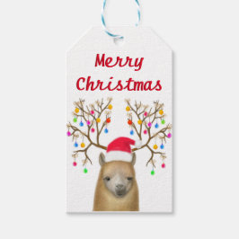 Alpaca Vrolijk kerstcadeau Labels Cadeaulabel