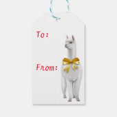 Alpaca Vrolijk kerstcadeau Labels Cadeaulabel (Achterkant)