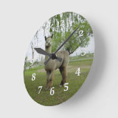 Alpaca Wall Clock Ronde Klok (Hoek)
