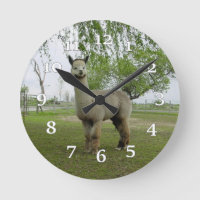Alpaca Wall Clock