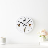 Alpaca Wall Clock Ronde Klok (Huis)