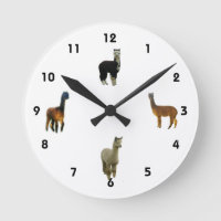 Alpaca Wall Clock