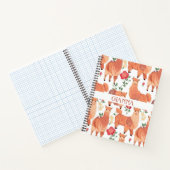 Alpaca Waterverf Kleurrijke Gepersonaliseerde Patr Notitieboek (Binnen)