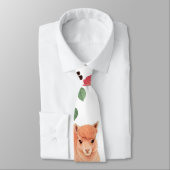 Alpaca Waterverf Kleurrijke Gepersonaliseerde Patr Stropdas (Gebonden)