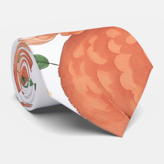 Alpaca Waterverf Kleurrijke Gepersonaliseerde Patr Stropdas (Opgerold)