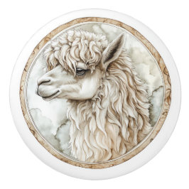 Alpaca Wild Tame en tijdloos Collectie Keramische Knop