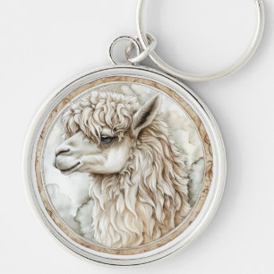 Alpaca Wild Tame en tijdloos Collectie Sleutelhanger