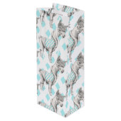 Alpaca Wine Gift Bag Wijn Cadeautas (Achterkant Gekanteld)