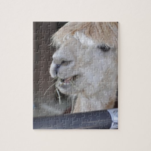 Alpaca, wit legpuzzel (Verticaal)