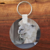 Alpaca, wit sleutelhanger (Voorkant)