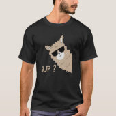 Alpaca with glasses  saying llama t-shirt (Voorkant)