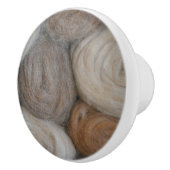 Alpaca Wool Ceramic Knob. Keramische Knop (Rechts)