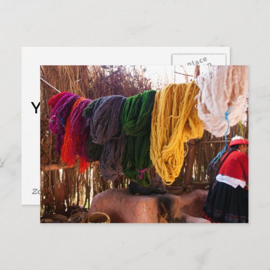 Alpaca Wool - Peru Briefkaart (Voorkant / Achterkant)