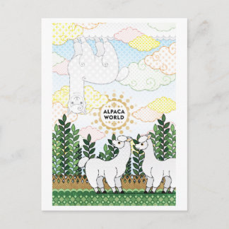 ALPACA WORLD (remake) Briefkaart
