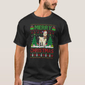 Alpaca  Xmas Tree Lights Ugly Santa Alpaca Christm T-shirt (Voorkant)