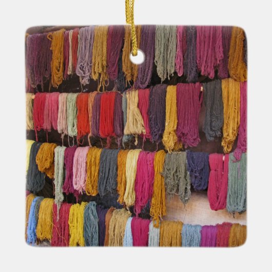 Alpaca Yarn Keramisch Ornament (Voorkant)