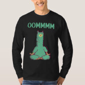Alpaca Yoga  Animals Workout Calm Zen T-shirt (Voorkant)