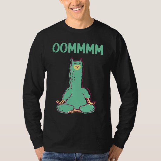 Alpaca Yoga  Animals Workout Calm Zen T-shirt (Voorkant)