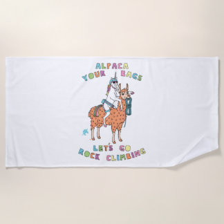 Alpaca Your Bags laten we rockklikker worden Strandlaken