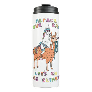 Alpaca Your Bags laten we rockklikker worden Thermosbeker