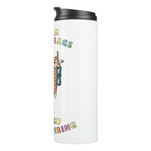 Alpaca Your Bags laten we rockklikker worden Thermosbeker (Geroteerd rechts)