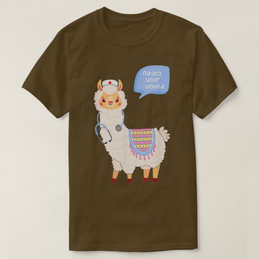 Alpaca Your Wound Cute Llama Wound Care Nurse Gift T-shirt (Design voorkant)