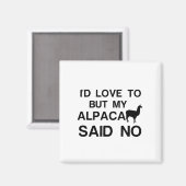ALPACA ZEI NEE MAGNEET (Voorkant / Achterkant)