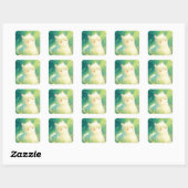 Alpaca Zonne Escape Vierkante Sticker (Vel)