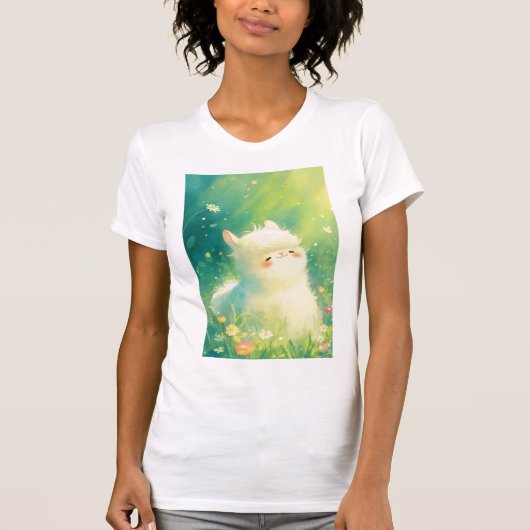 Alpaca Zonneschijn Ontsnapping T-shirt (Voorkant)