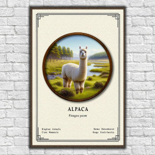Alpaca Zoölogie Serie Poster