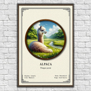 Alpaca Zoölogie Serie Poster