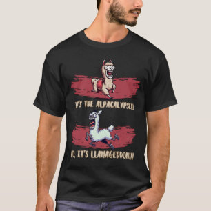 Alpacalypse en Llamagedon Grappige Alpaca en Llama T-shirt