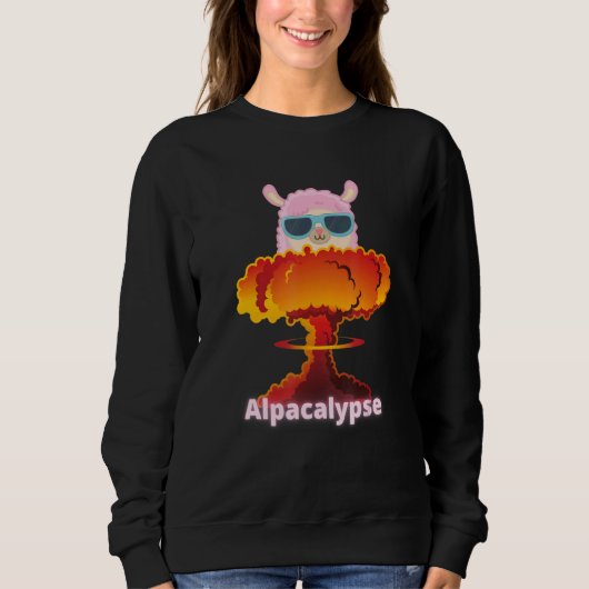 Alpacalypse Llamagedon Rare Alpaca Llama Trui (Voorkant)