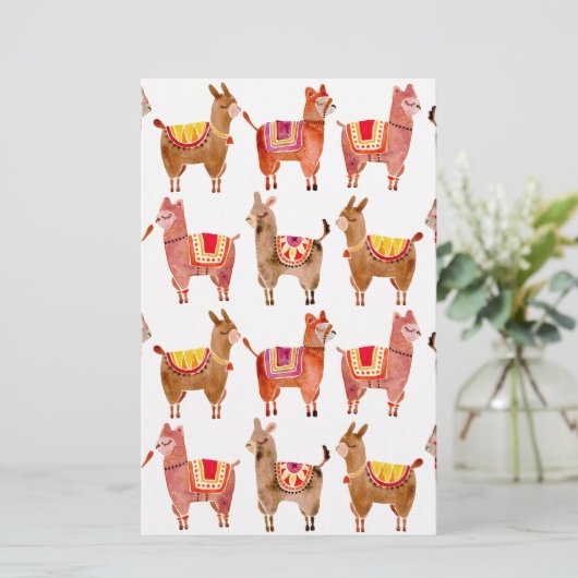 Alpacas Briefpapier (Staand voorkant)