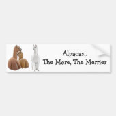 Alpacas Bumpersticker (Voorkant)