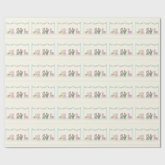 Alpacas Cadeaupapier (Vlak)