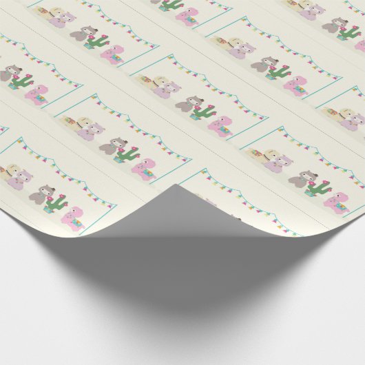 Alpacas Cadeaupapier (Hoek)