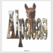 Alpaca's De naam: Alpaca's met alpaca's, Sticker (Vel)