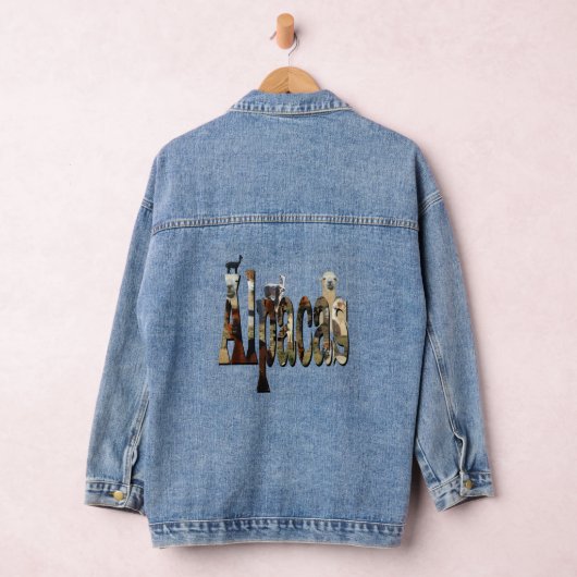 Alpacas de naam, dames denim jas jacket (Hangar)