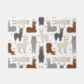 Alpacas Geo Pattern Deurmat (Voorkant)