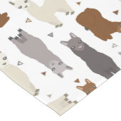 Alpacas Geo Pattern Korte Tafelloper (Hoek)