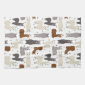 Alpacas Geo Pattern Theedoek (Horizontaal)