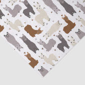 Alpacas Geo Pattern Tissuepapier (Detail)